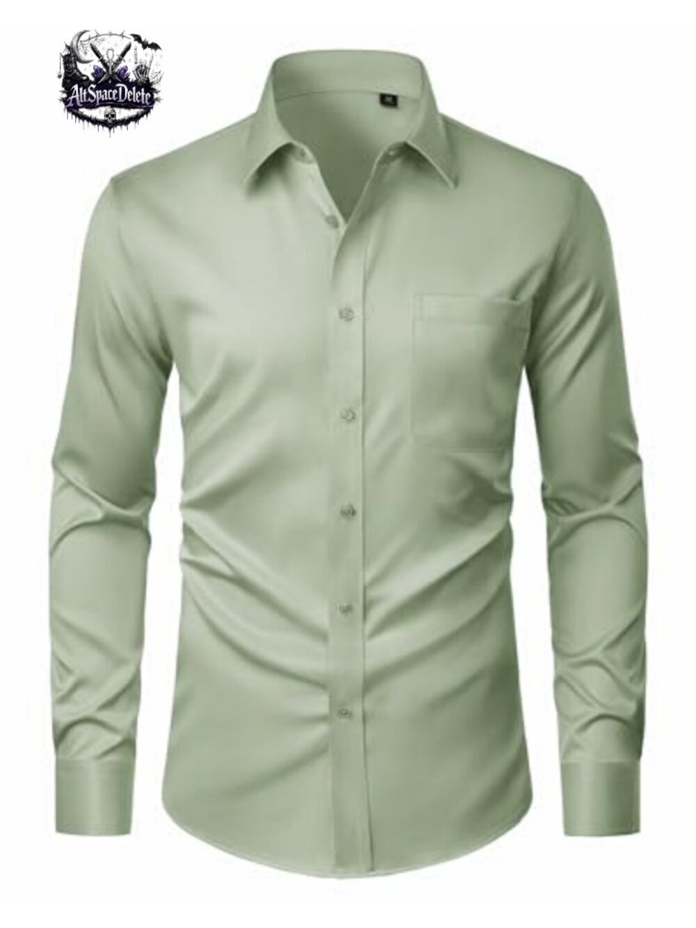Men's Dress Shirt Stretch Stain Shield Wrinkle Resistant Button Down Long Sleeve